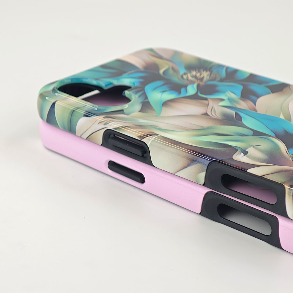 3D Apple/Samsung Sublimation Tough Case - Gloss/Matte White