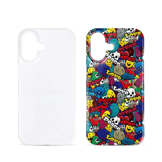 3D Apple/Samsung Sublimation Slim Case - Gloss/Matte White